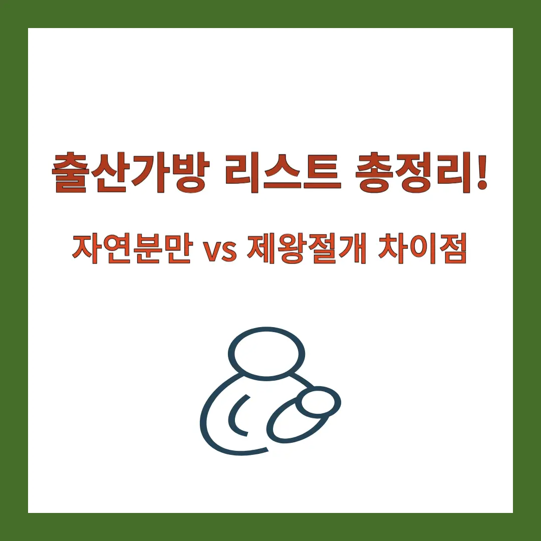 출산가방-리스트