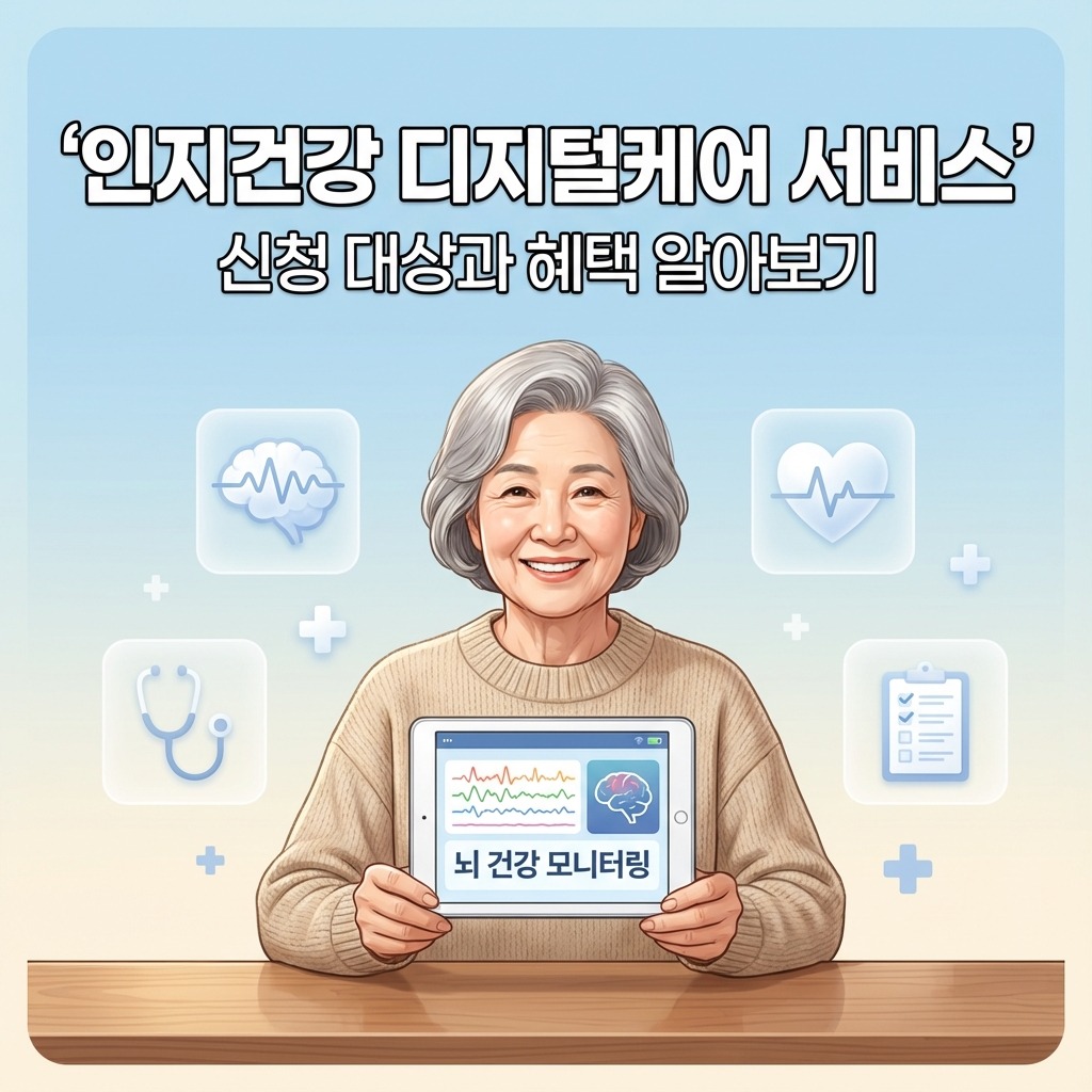 인지건강 디지털케어 서비스 신청 대상과 혜택 알아보기