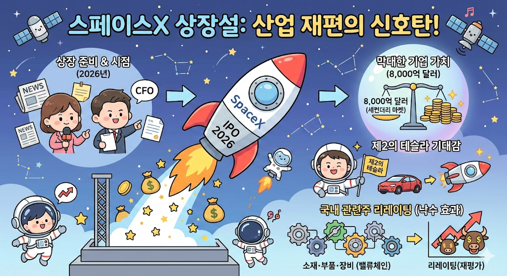 스페이스X의 2026년 상장 기대감을 높이는 스타십 발사체와 위성 네트워크