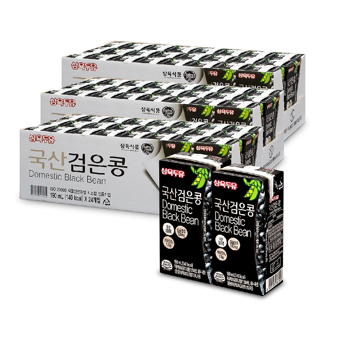 국산 검은콩 두유 190ml, 삼육두유 대용량 세트 진짜 가성비 좋은가요?