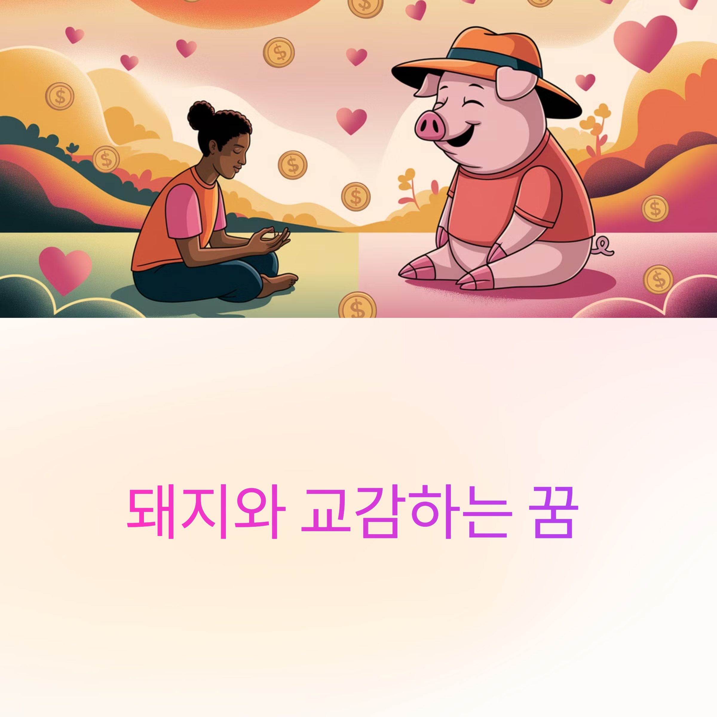 돼지와 교감하는 꿈