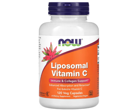 NOW Foods&amp;#44; Liposomal Vitamin C&amp;#44; 120 Veg Capsules front