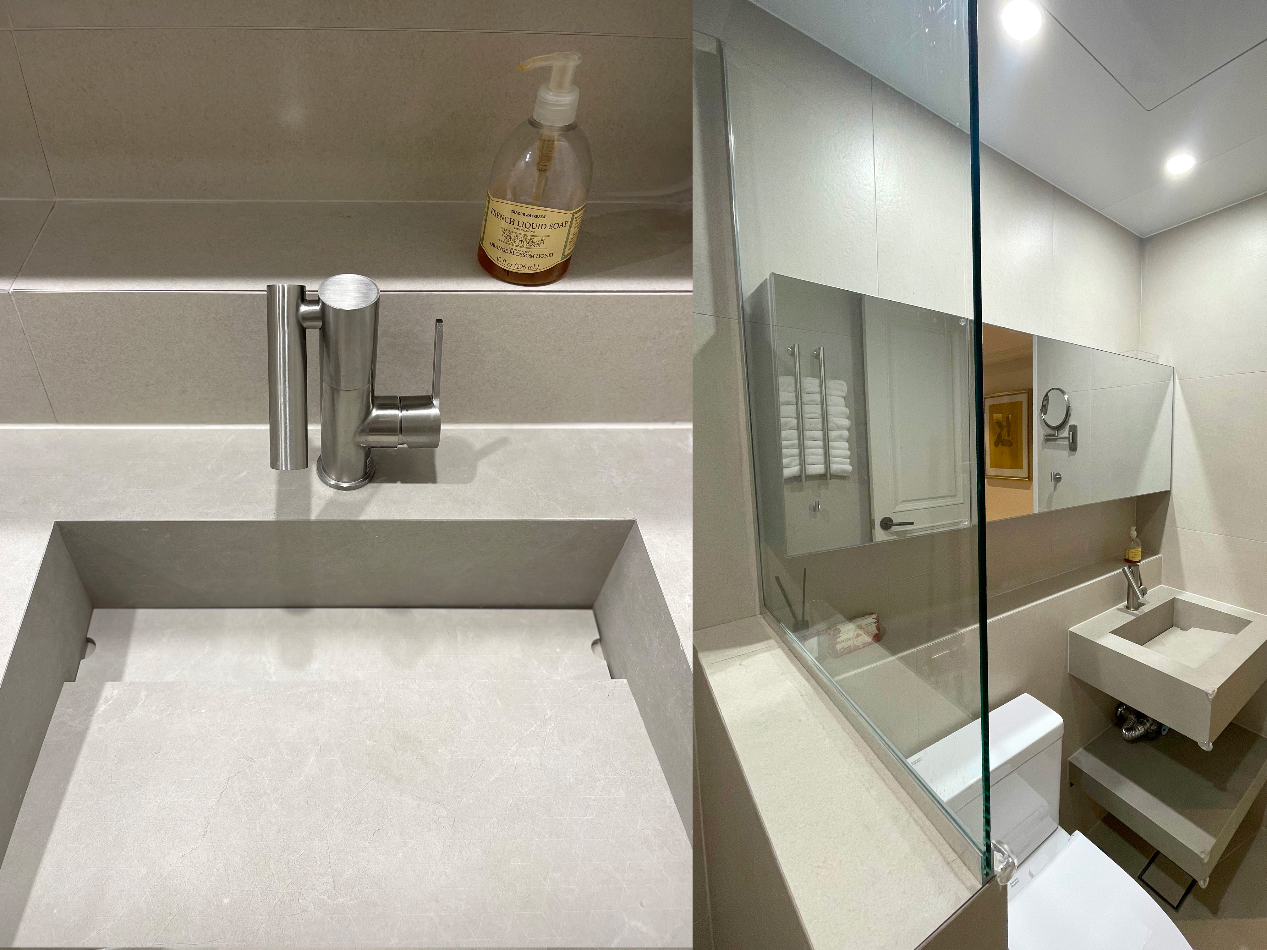 반셀프인테리어, 인테리어, 욕실, 욕실리모델링, 을지로, 굿세라믹, 조적세면대, 수전, 샤워파티션, SMC천정, 아메리탄스탠다드, 투피스변기, 복합플랩장, 인테리어업체, 시공업체, 비포앤에프터