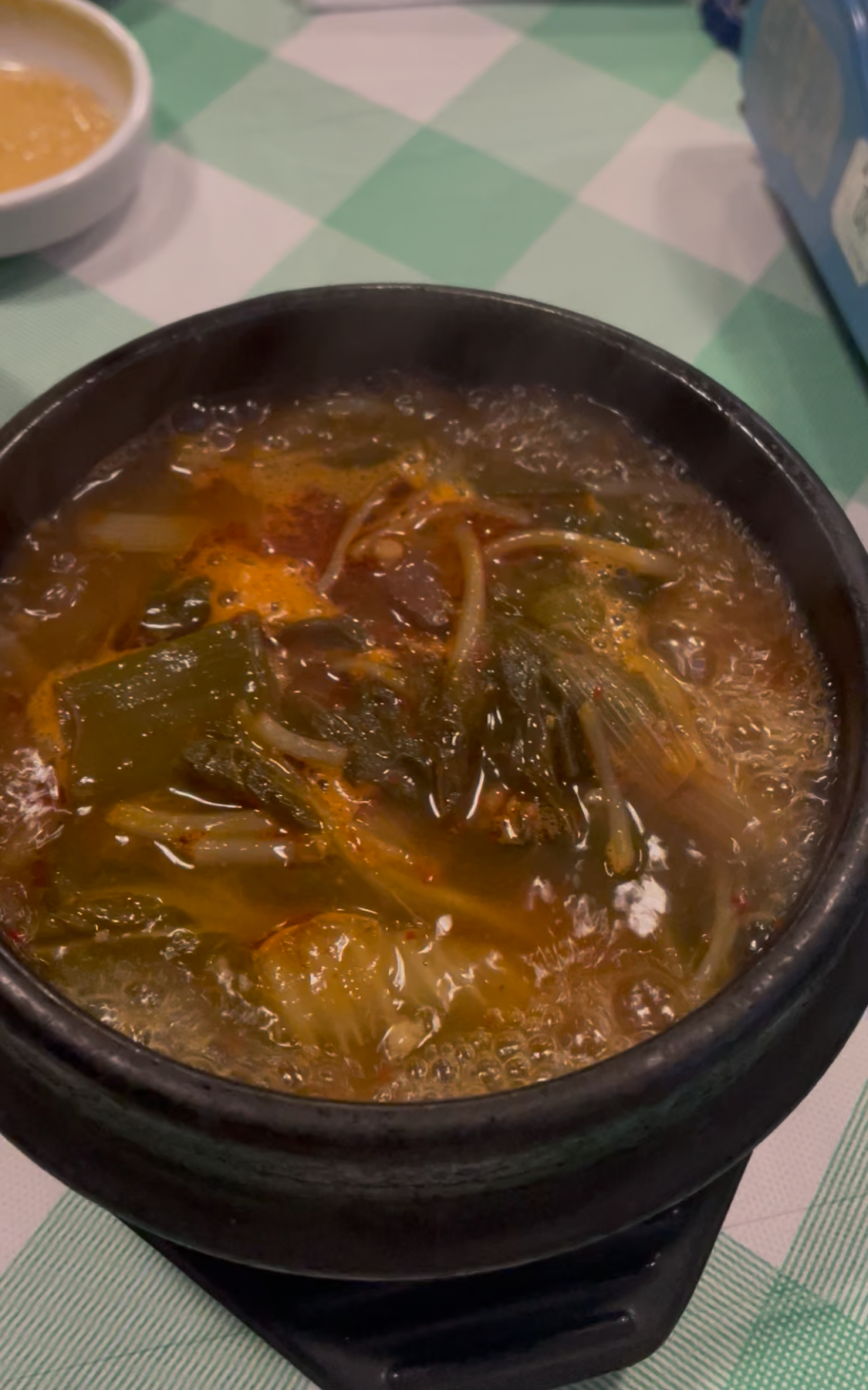 황소곱창 기본 제공 선지해장국