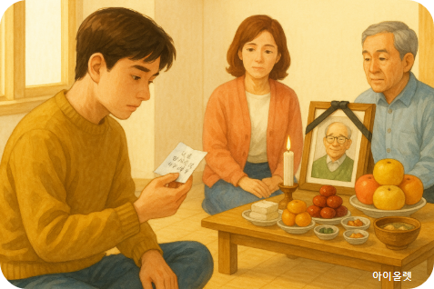지호는 매년 할아버지 기일이면 조용히 그 약봉지를 꺼내어 본다