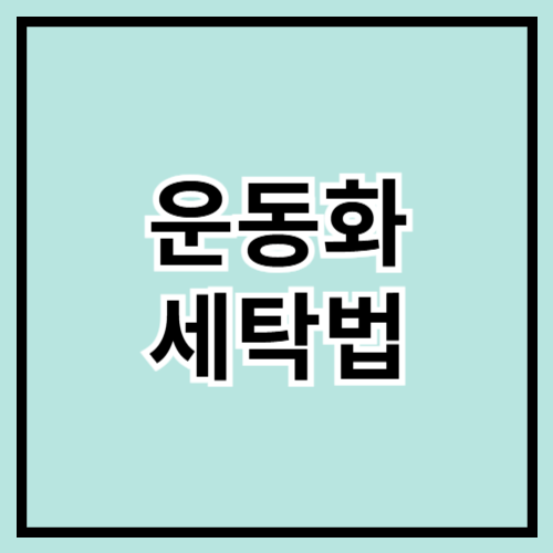👟 운동화 세탁법 완벽 가이드! 새 신발처럼 깨끗하게✨