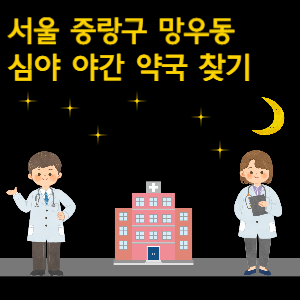 서울 중랑구 망우동 심야 야간 약국 찾기