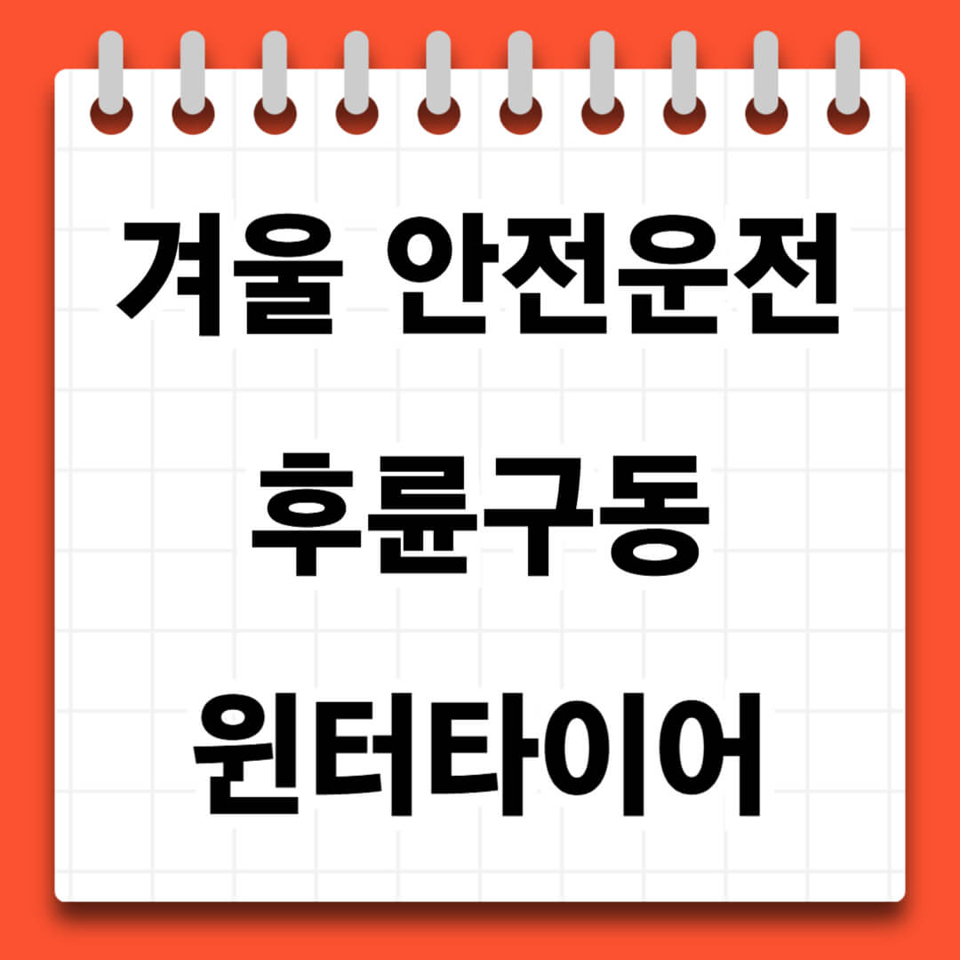 후륜구동 윈터 타이어