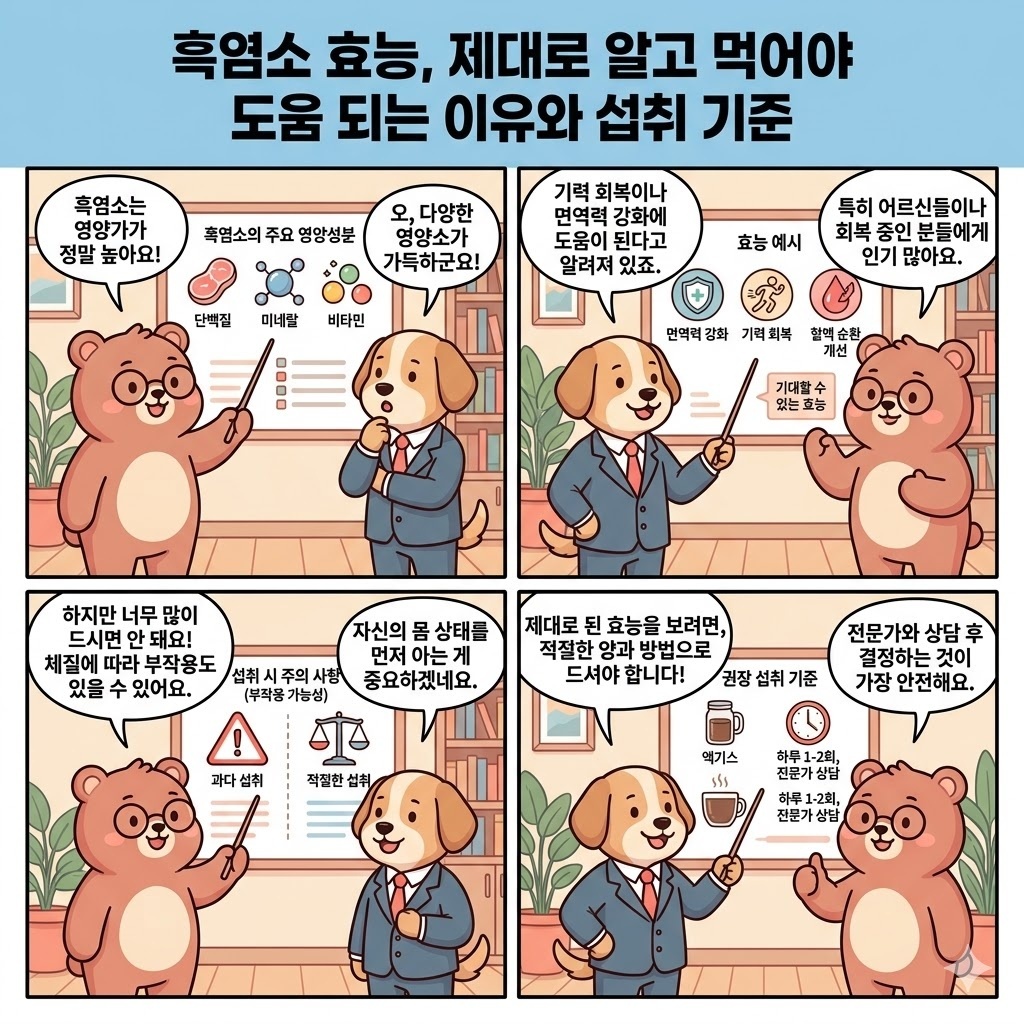 흑염소 효능, 제대로 알고 먹어야 도움 되는 이유와 섭취 기준