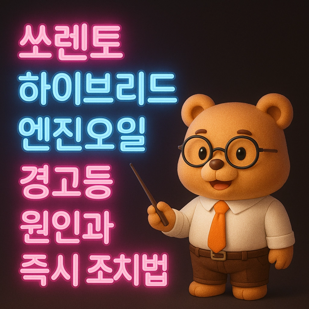 쏘렌토 하이브리드 엔진오일 경고등 원인과 즉시 조치법