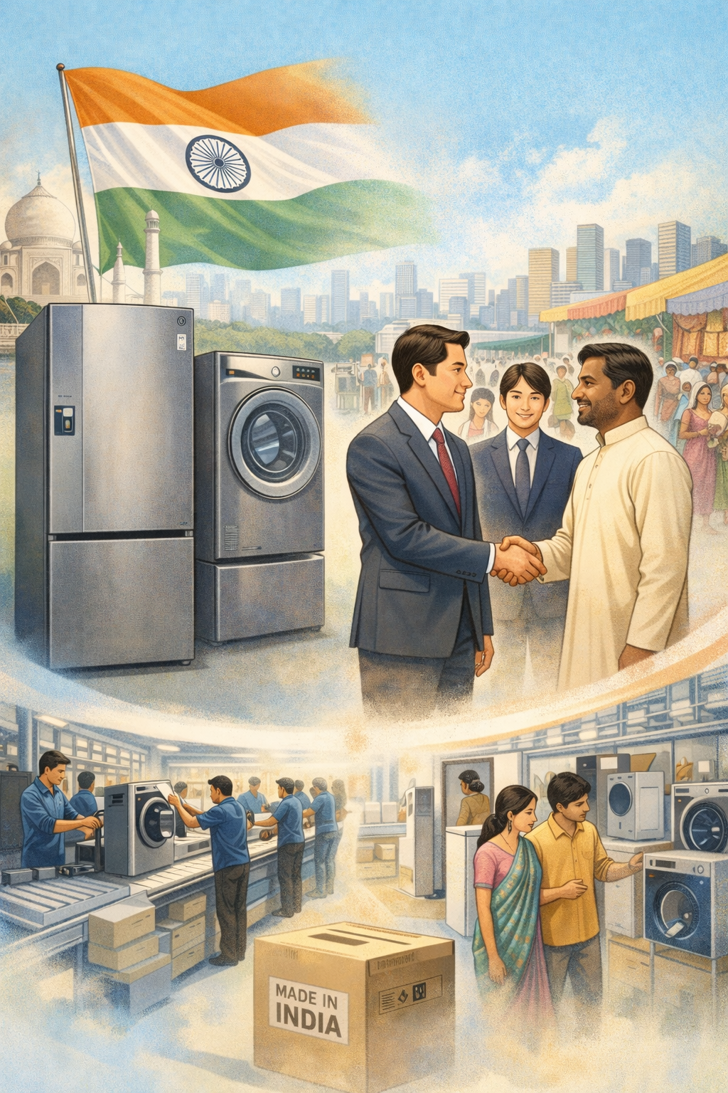 lg전자의 인도 성공 관련 이미지