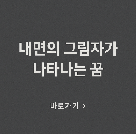 내면의 그림자가 나타나는 꿈