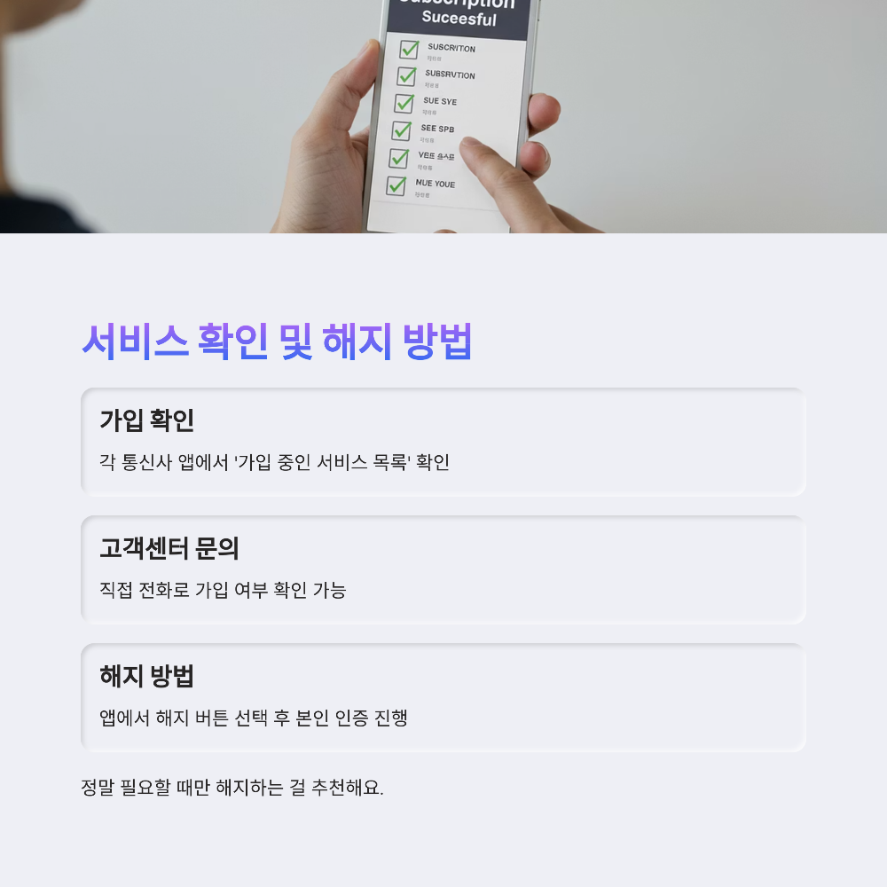 통신사별 번호도용차단 신청 방법 비교 (SKT KT LG U+)