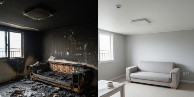 군포 화재청소 전문업체