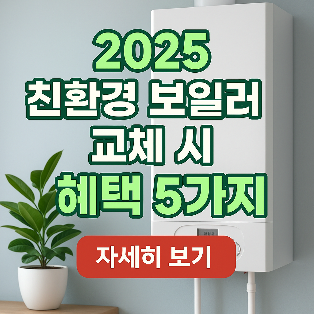 &ldquo;친환경 보일러 교체 시 받는 혜택 5가지 ❘ 난방비 절감부터 건강까지~! &rdquo;