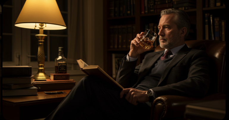 가을 저녁의 서재