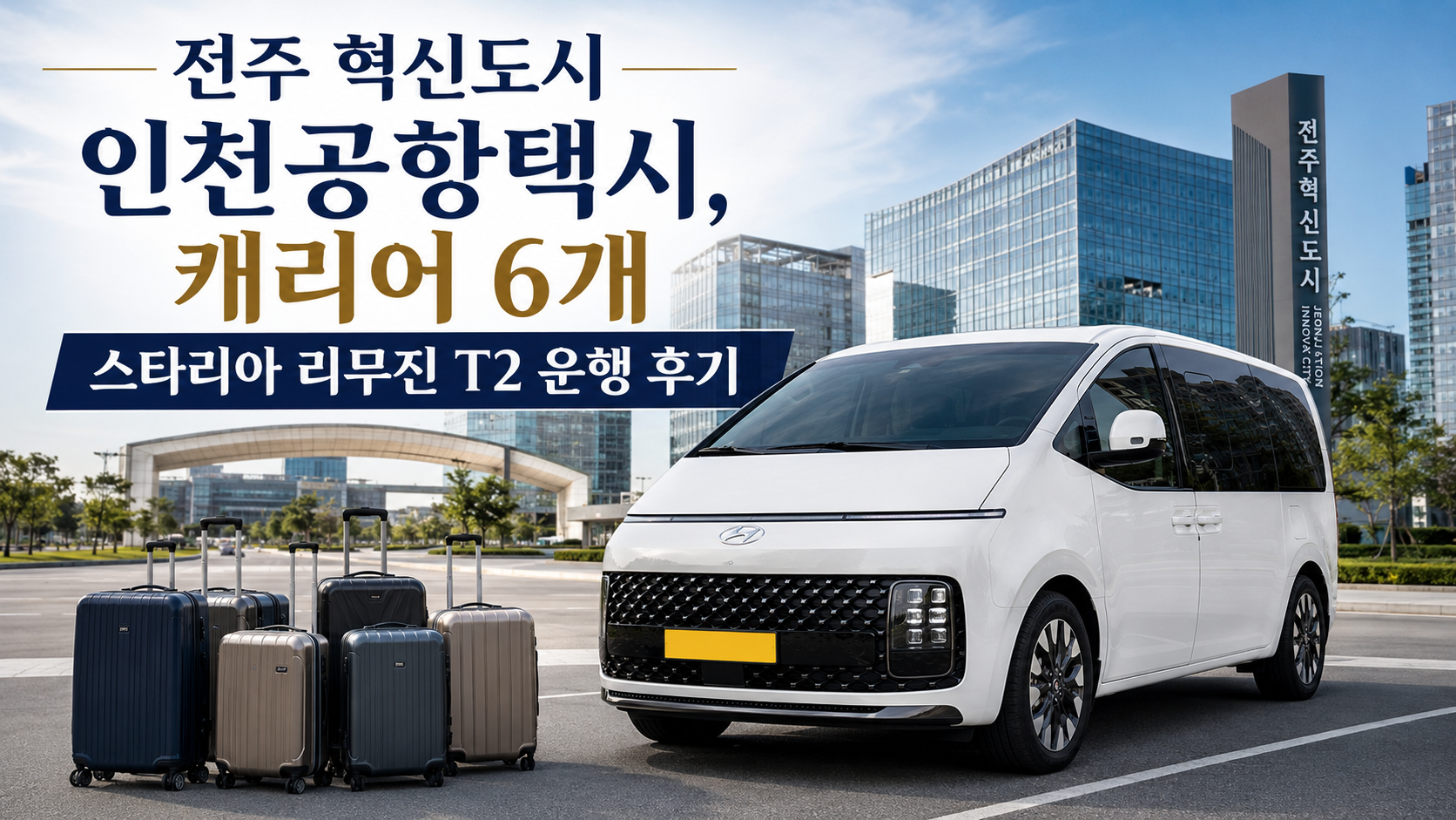 전주 혁신도시 인천공항택시, 캐리어 6개 스타리아 리무진 T2 운행 후기 썸네일