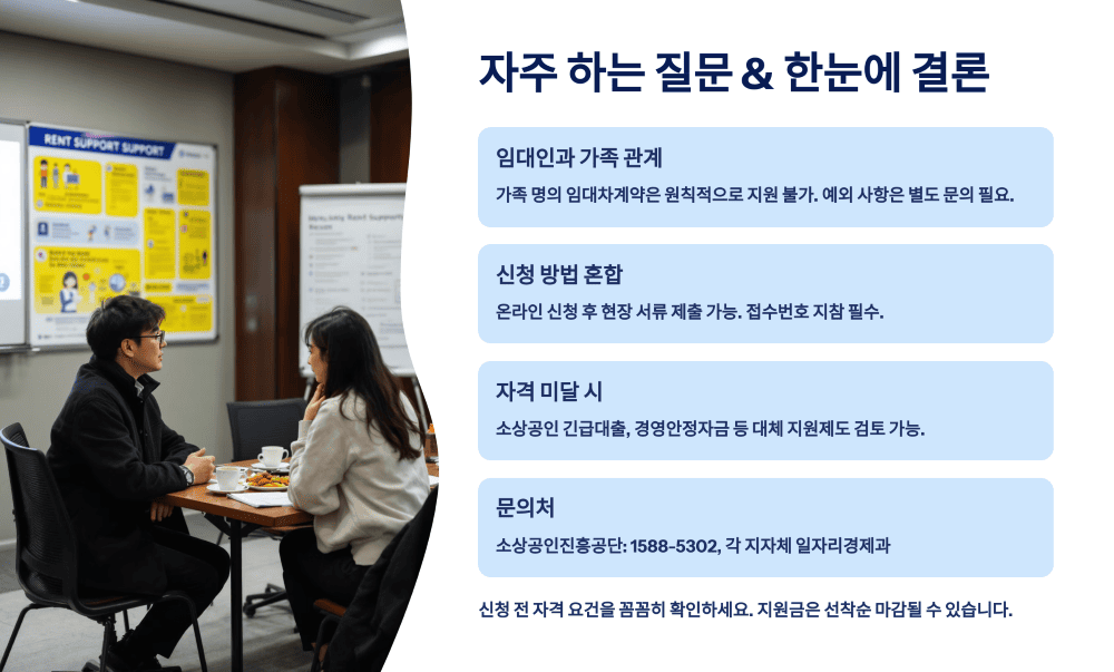 자주 하는 질문 &amp; 한눈에 결론