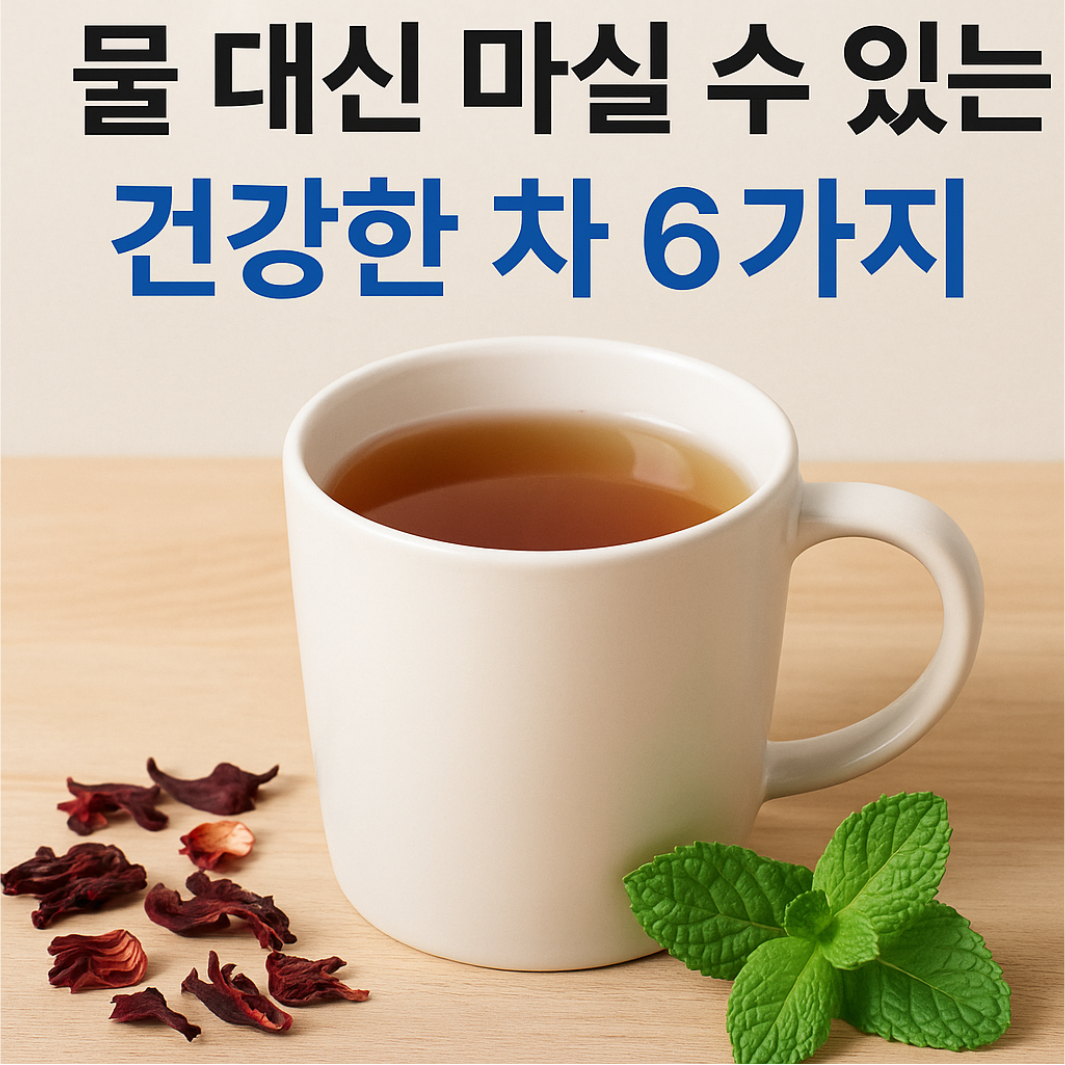물 대신 마실 수 있는 건강한 차 6가지