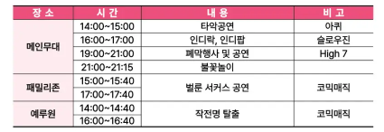 남원 춘향제 기간, 일정, 주차장