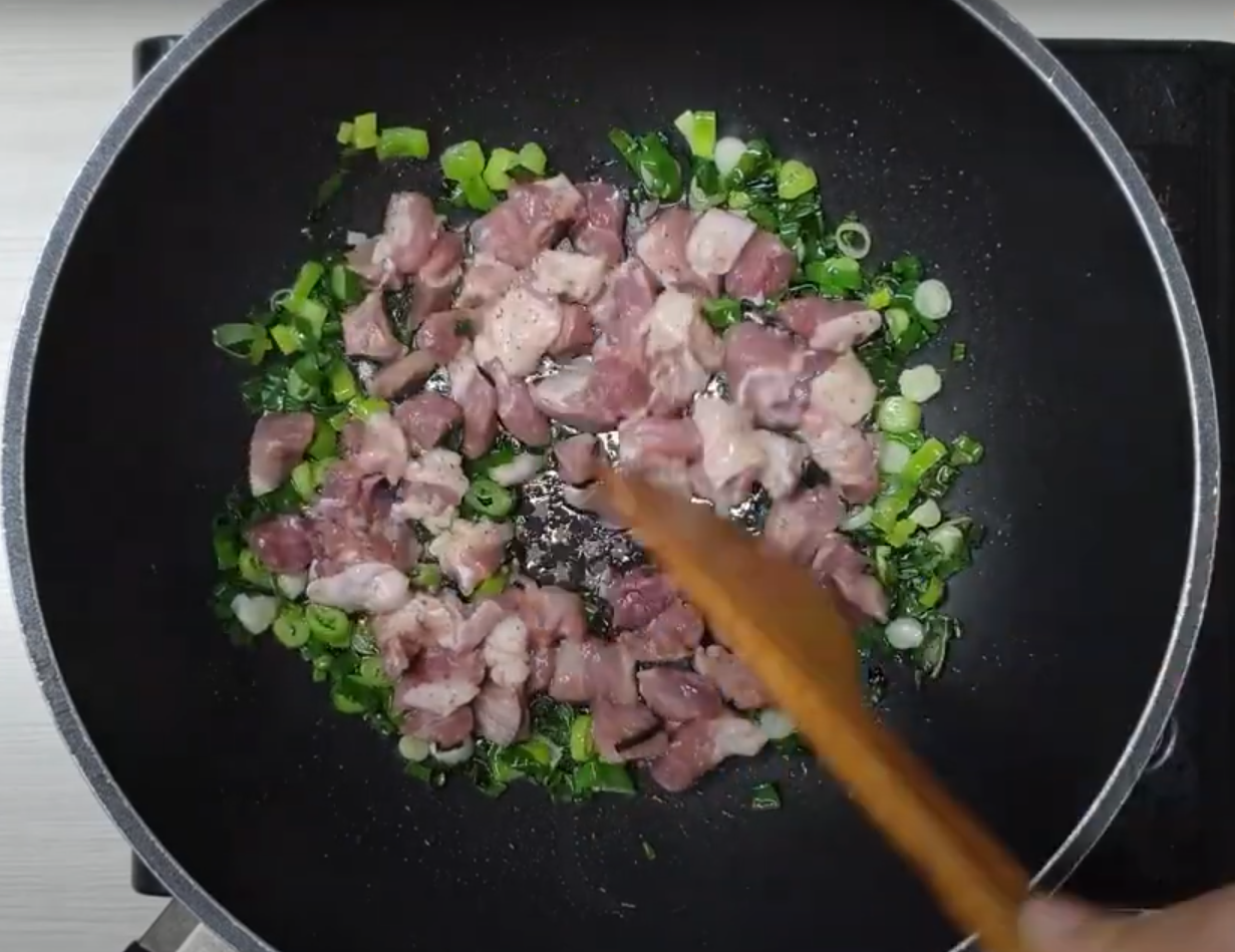 중국집 볶음밥 파기름 내기