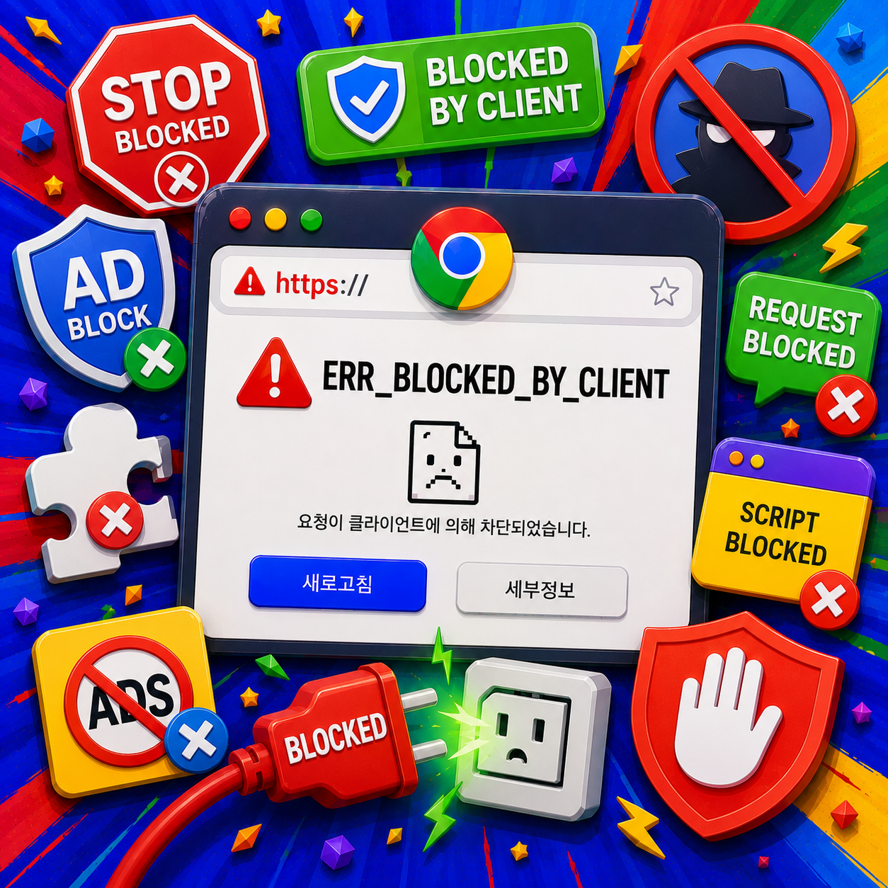 ERR_BLOCKED_BY_CLIENT 해결방법 총정리 – 크롬·클라이언트차단·광고차단오류까지