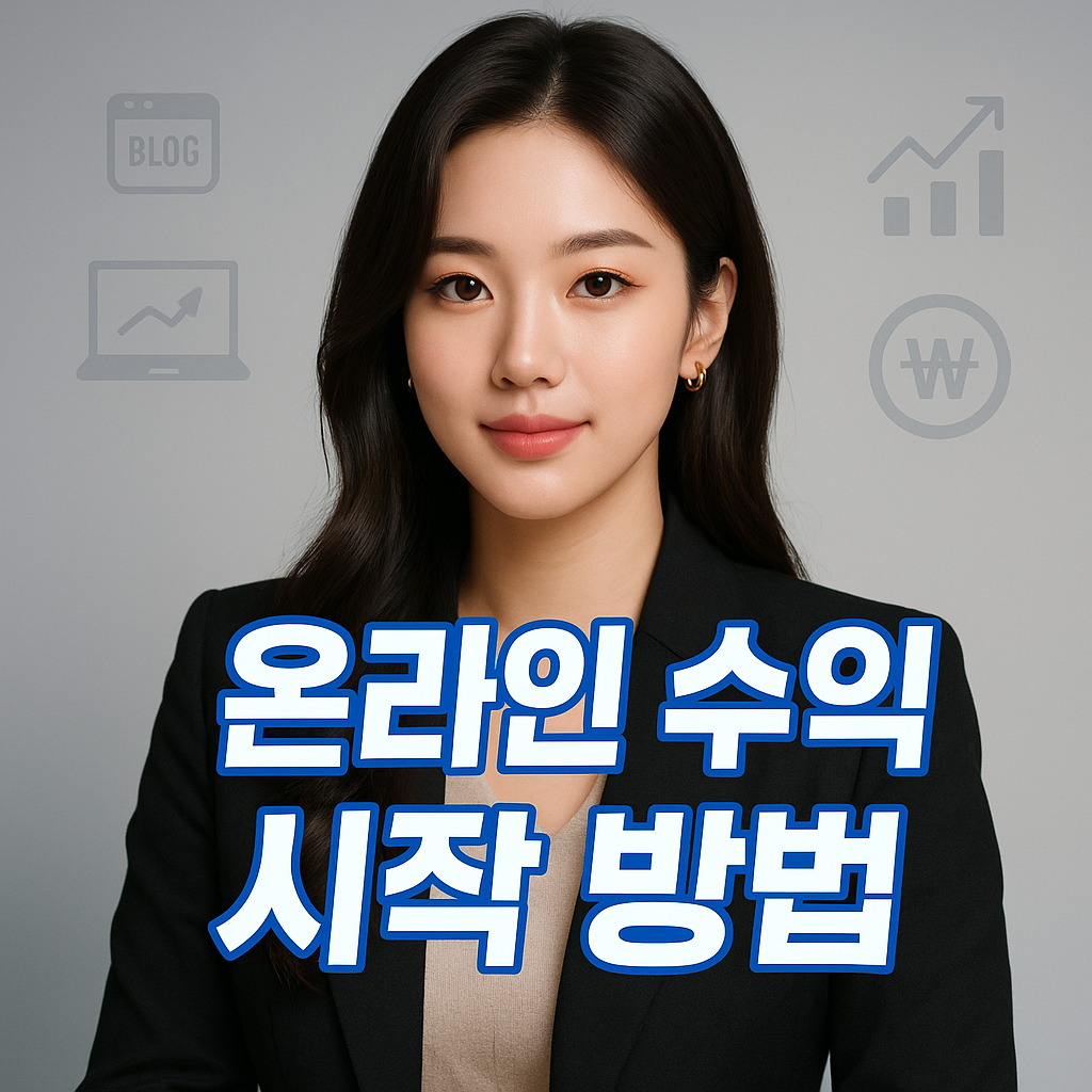 온라인 수익 시작 방법 2025년 초보 로드맵