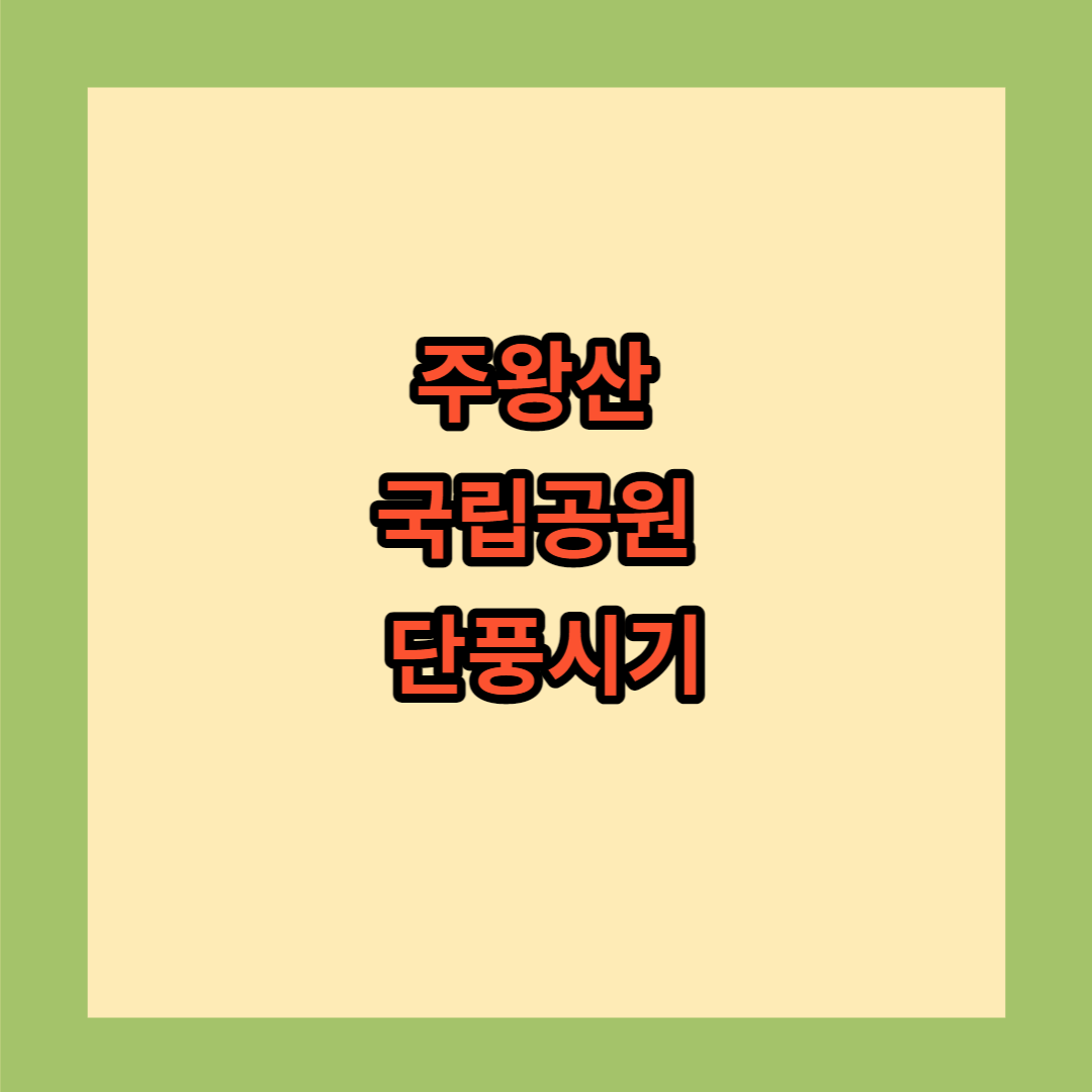 주왕산 국립공원 단풍절정