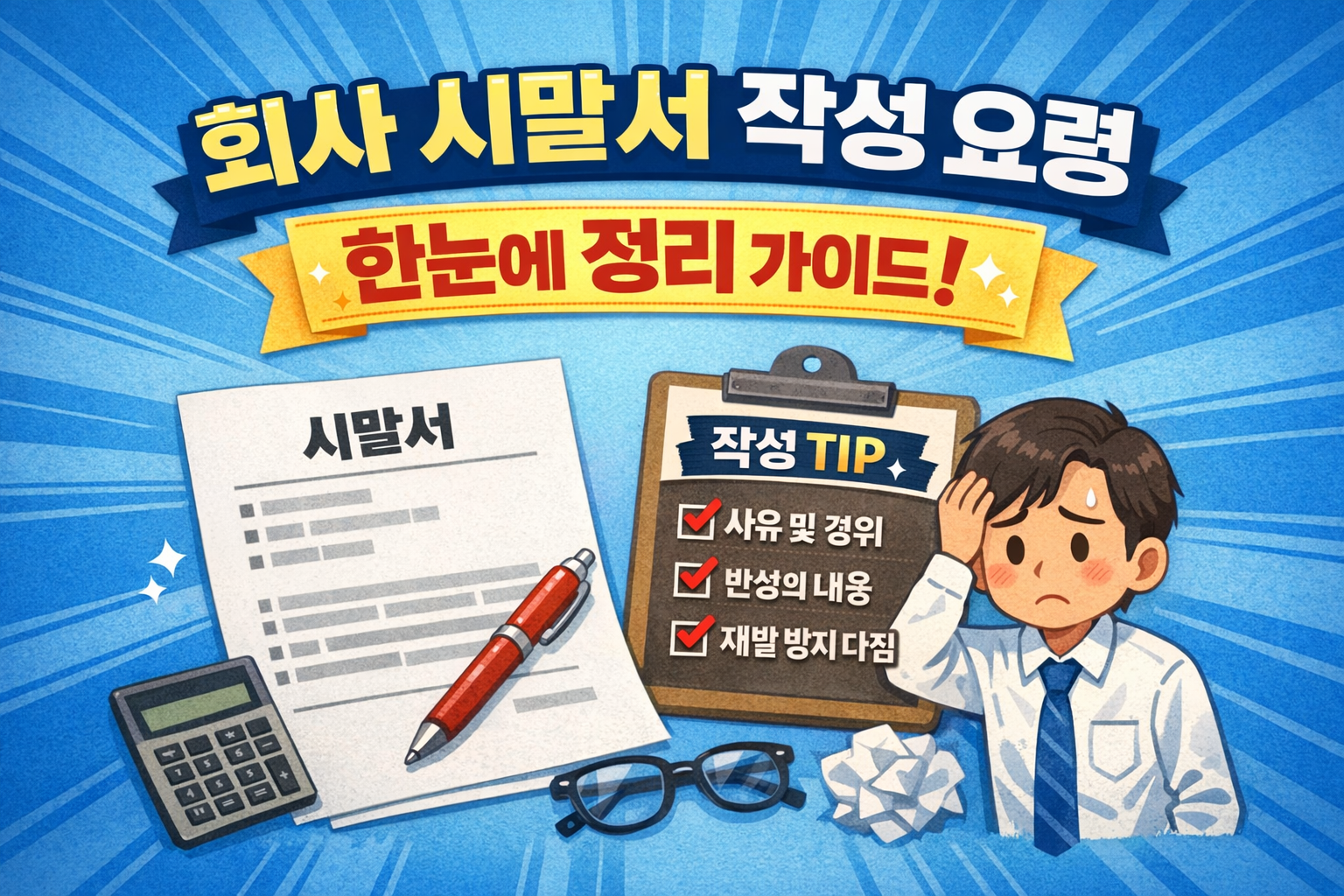 회사 시말서 작성 요령