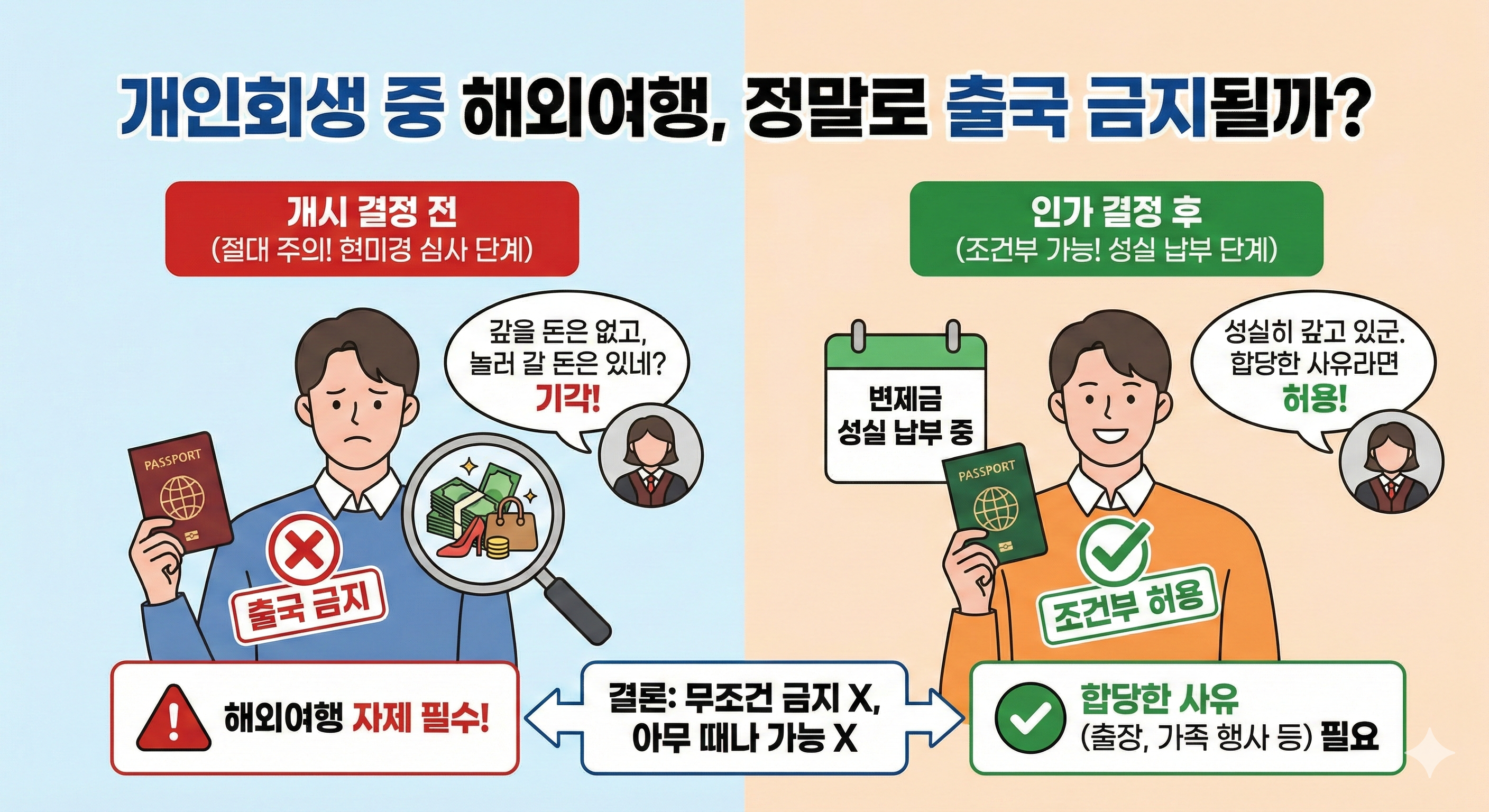 개인회생 중 해외여행, 법원 허가받는 현실 꿀팁