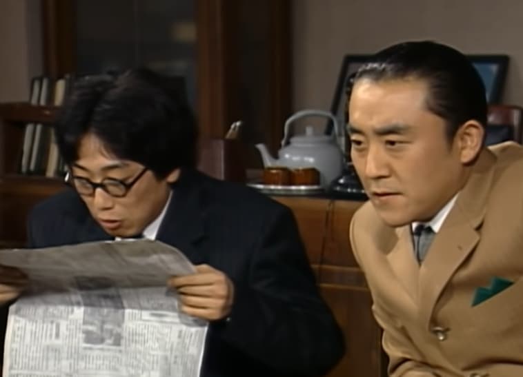 야인시대 속 임화수와 눈물의 곡절 모습 사진