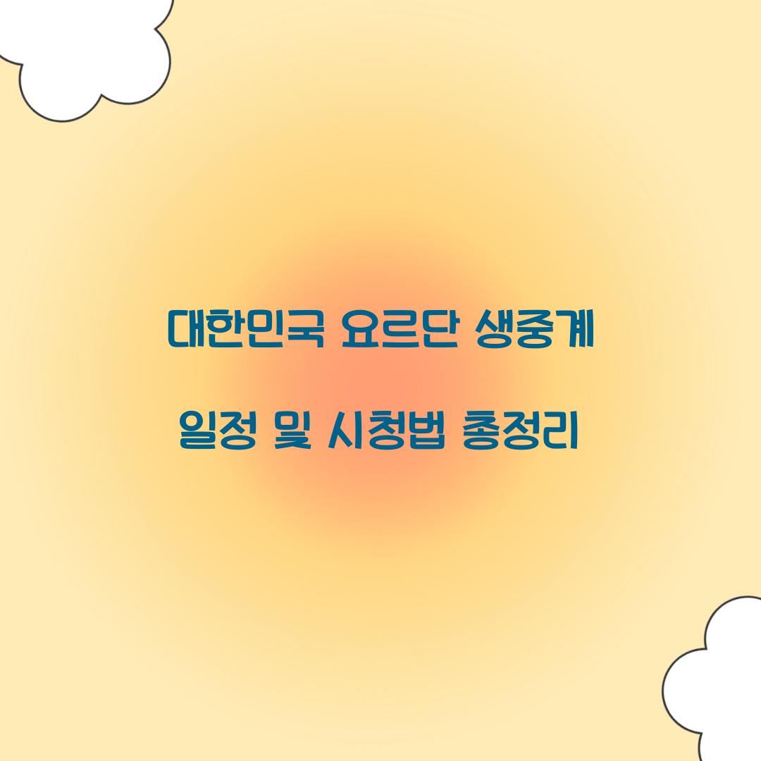 대한민국 요르단 생중계