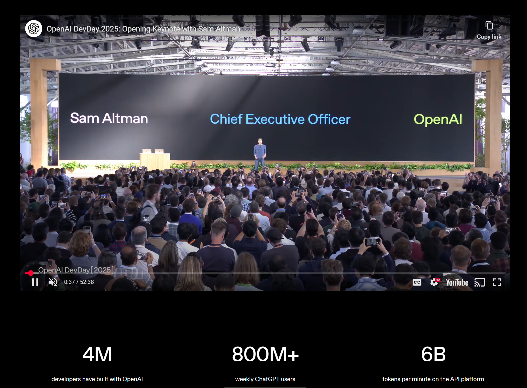 Open AI Dev Day 소개 페이지 (출처 = OpenAI)
