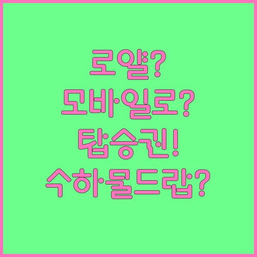 로얄브루나이항공 모바일 탑승권부터 수..