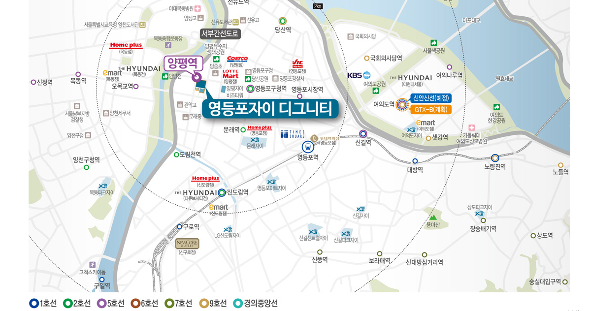 영등포자이디그니티 입지환경