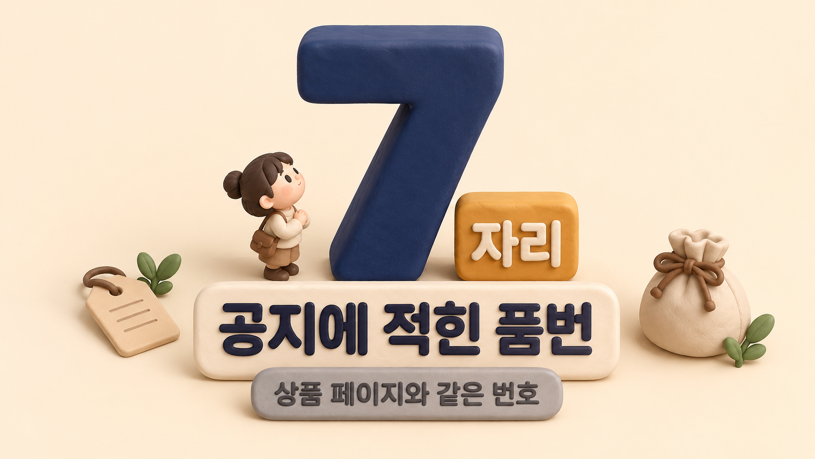 공지 속 품번 7자리
