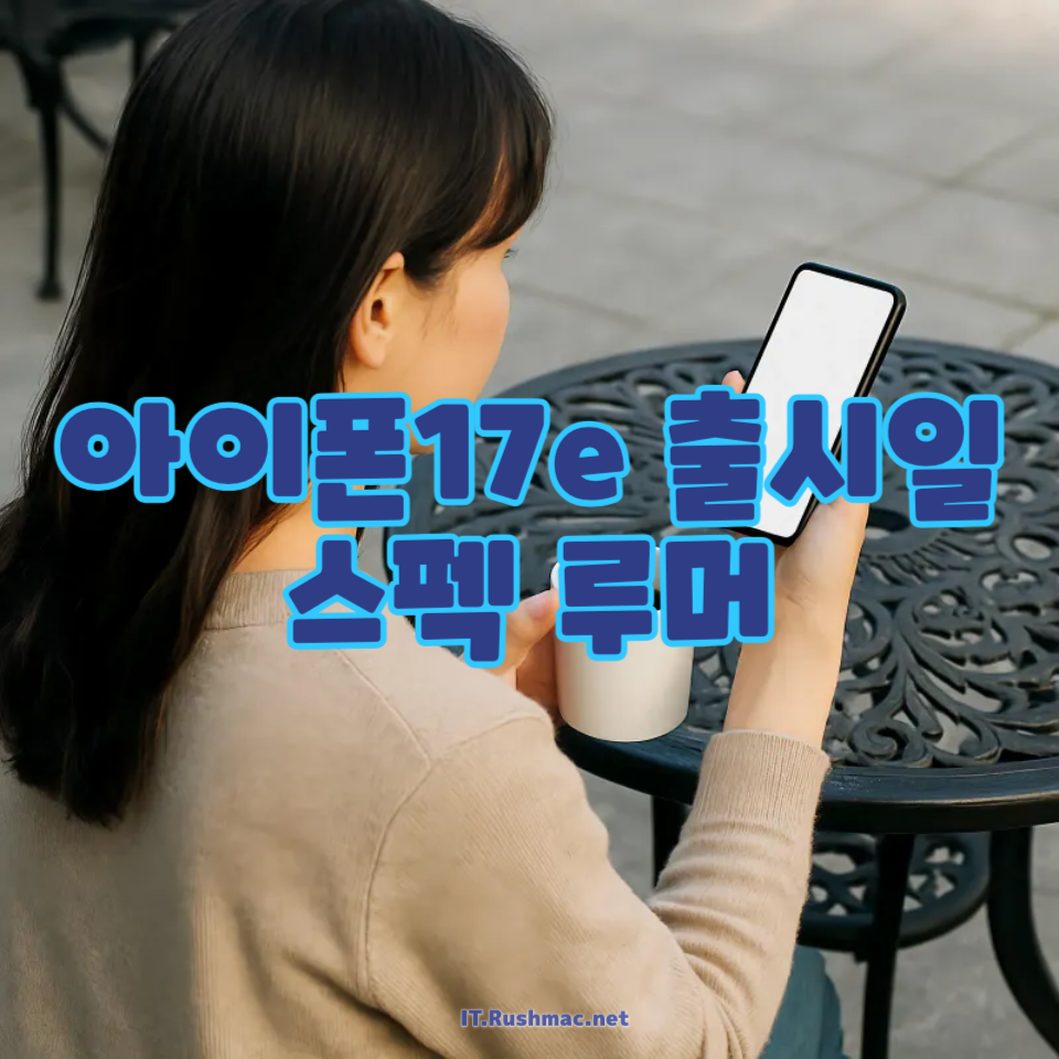 아이폰17e 출시일 스펙 루머
