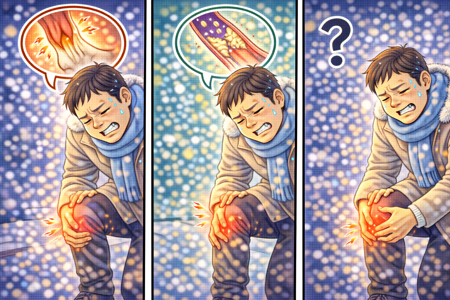 겨울철 종아리 통증 급증 이유는?(근육경련, 혈액순환문제)관련 사진