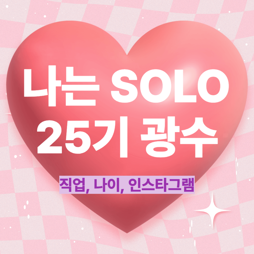 나는 SOLO 25기 광수