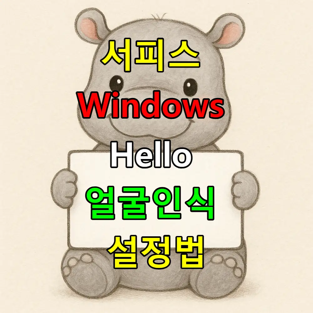 서피스 Windows Hello 얼굴인식 설정하는법? 5분완성 가이드