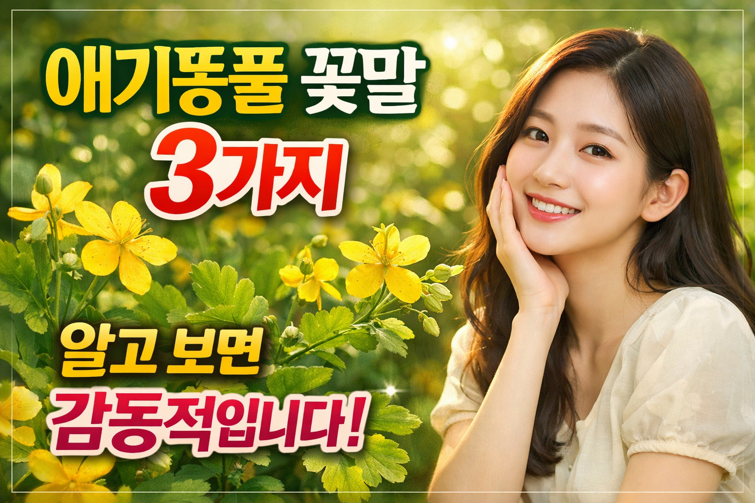 애기똥풀 꽃말