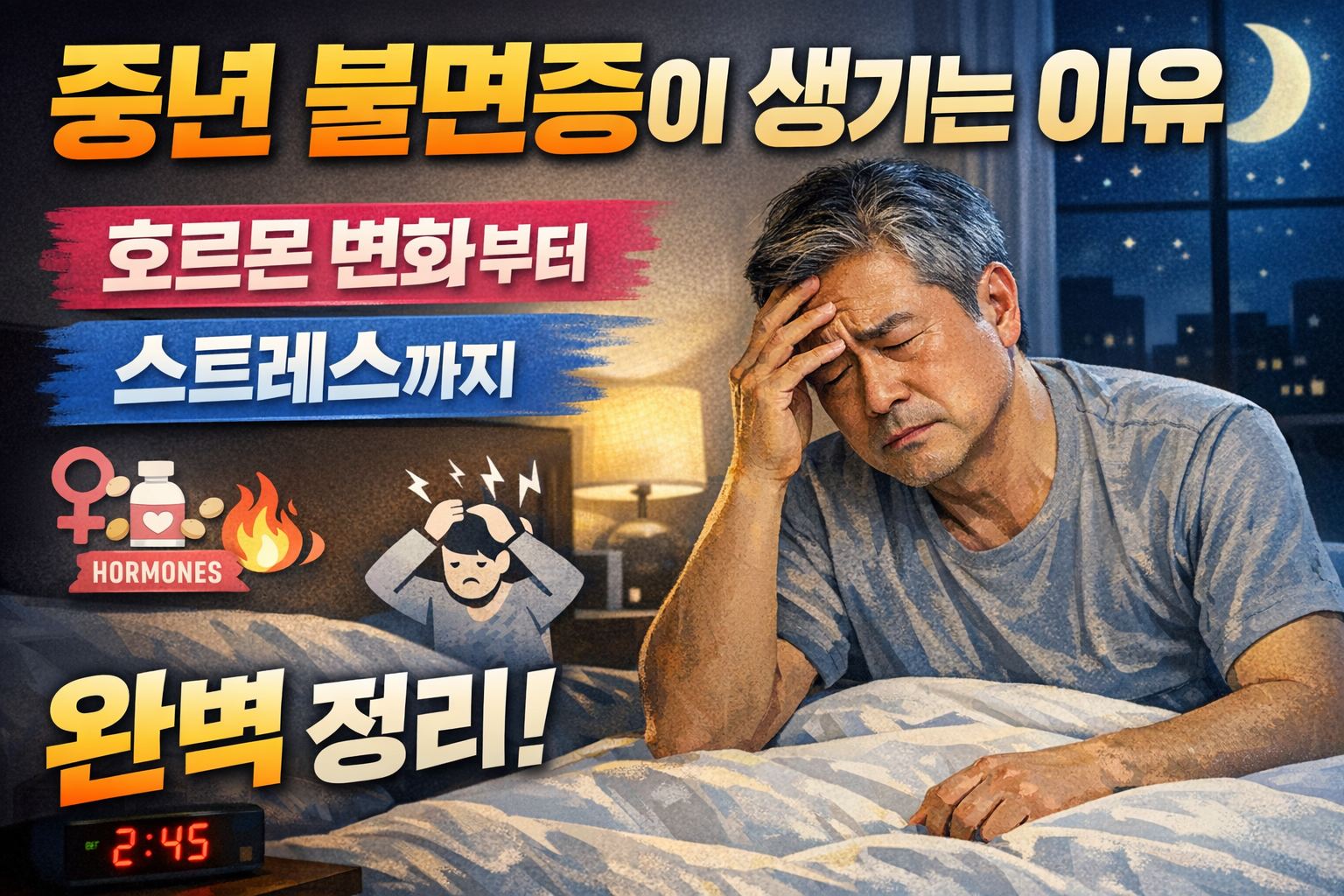중년 불면증이 생기는 이유