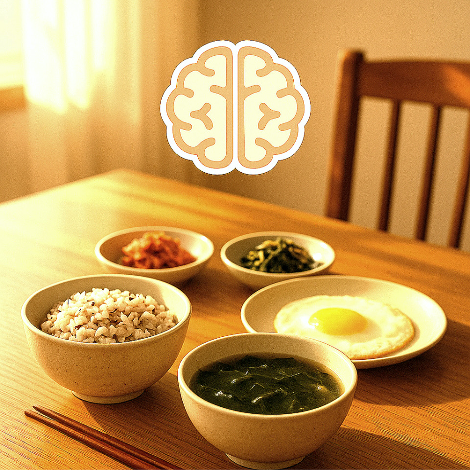 아침식사의 식탁