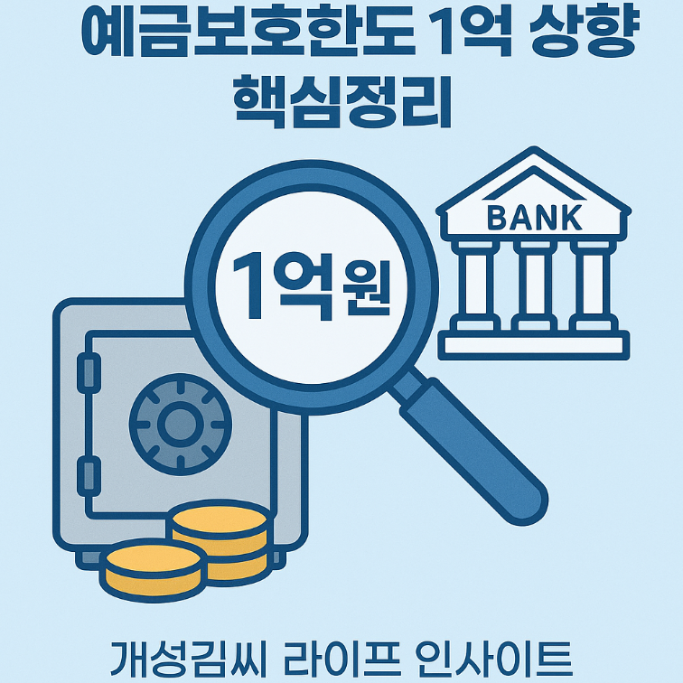 예금보호한도,예금보호 상향제도,2025년 정책변경,헬스장 소득공제,국가장학금 인상,입양절차 개편,양육비 선지급