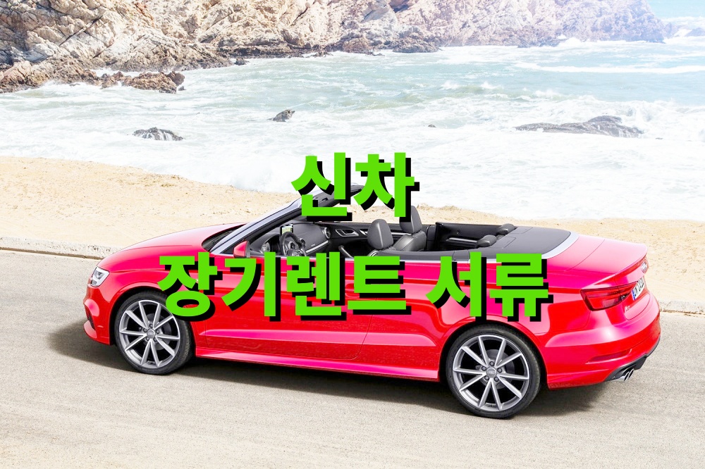 신차 장기렌트 서류