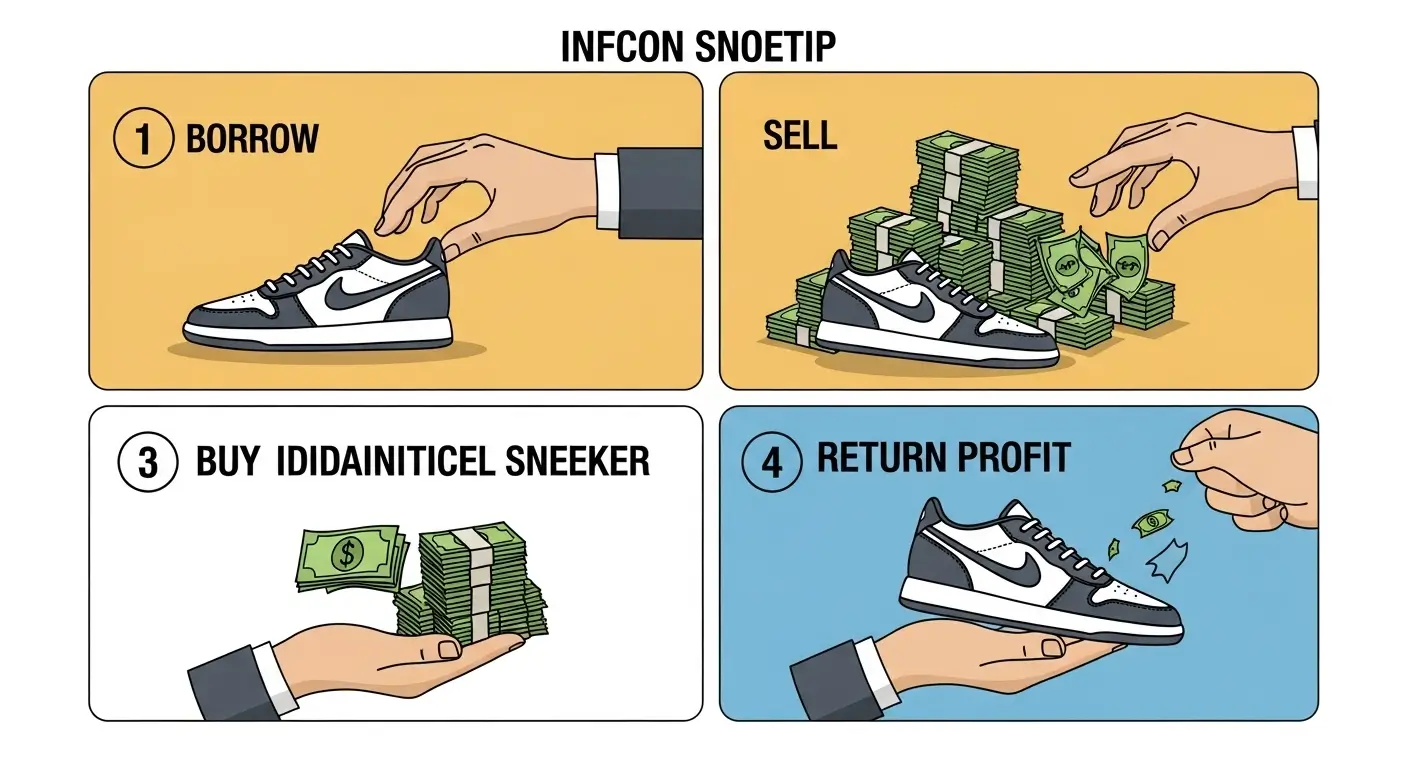 한정판 운동화 거래를 통해 알아보는 공매도의 4단계 원리
