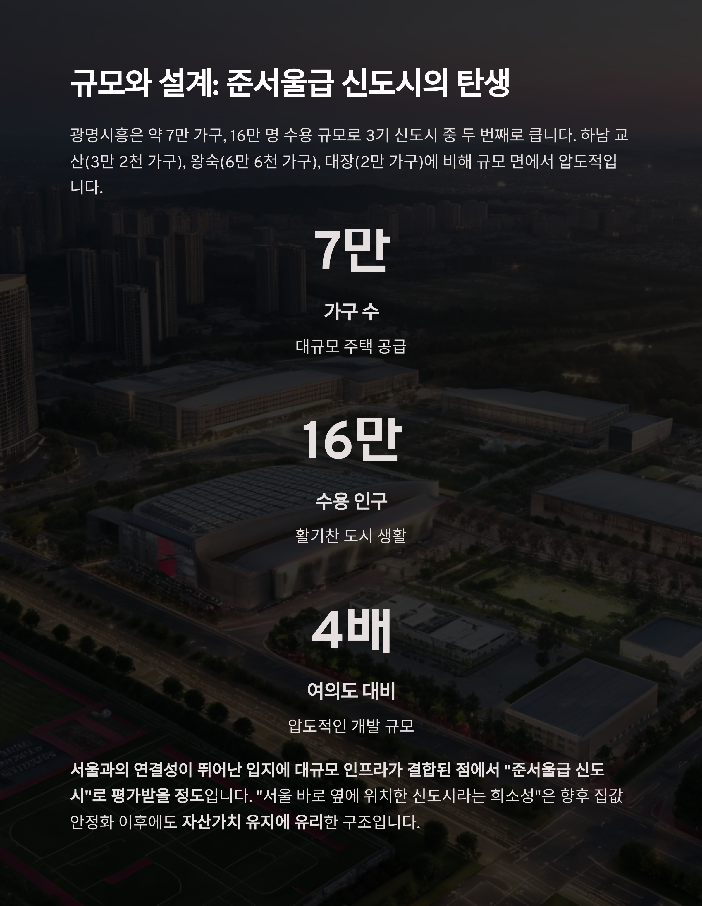 광명시흥신도시 장점