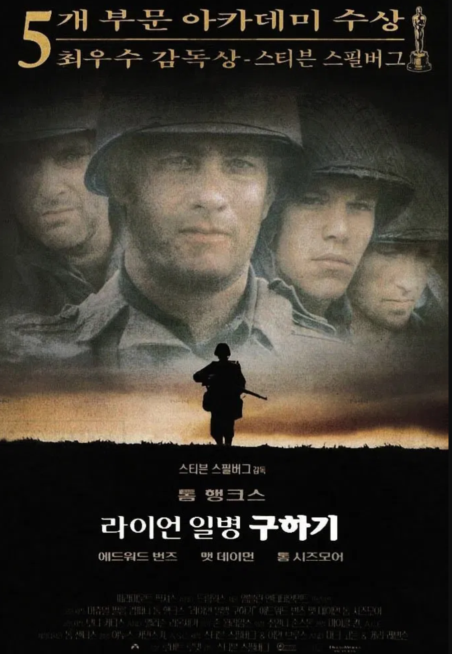 라이언 일병 구하기 영화 포스터