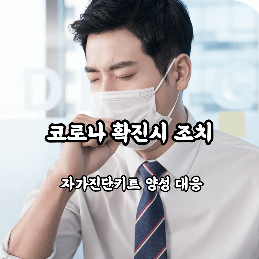 코로나 확진시 조치 자가진단키트 양성 대응