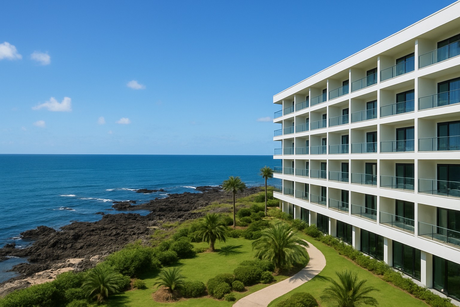 제주도 바닷가 오션뷰 호텔